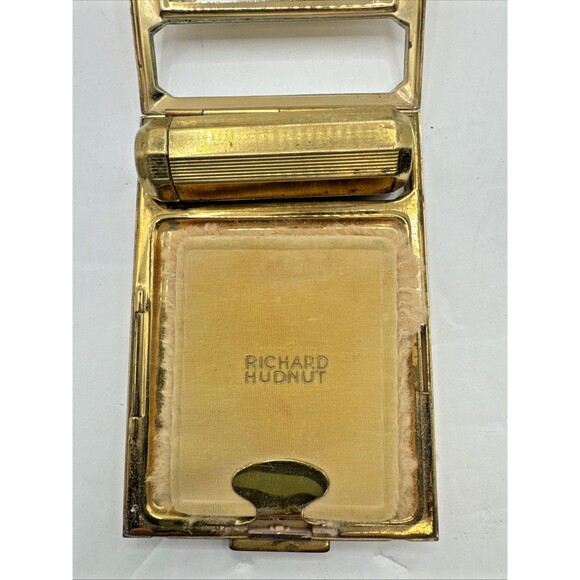 Richard Hudnut Art Deco Compact Powder Blush Lipstick Mirror 1930s compact - Picture 2 of 9